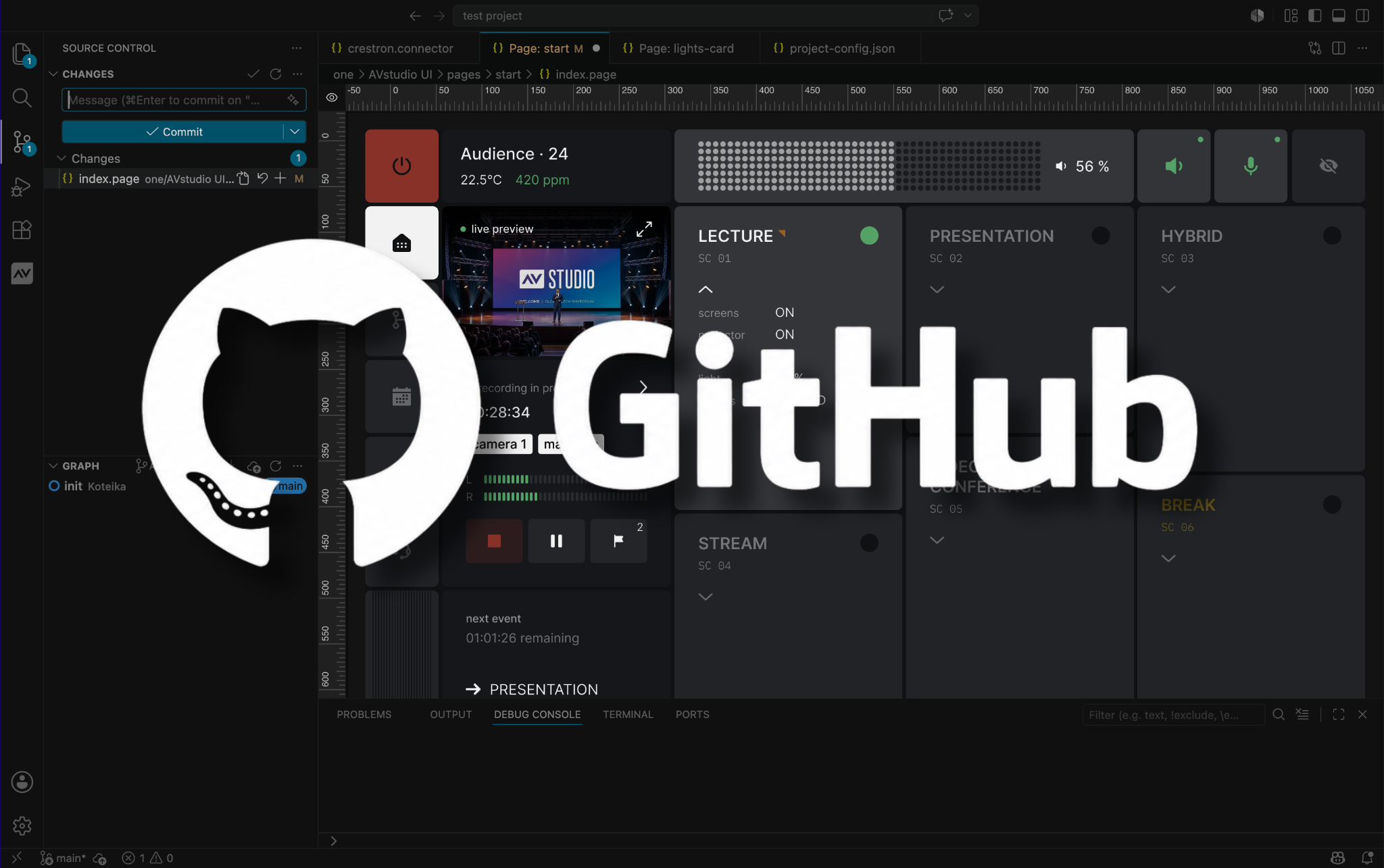 Git Integration in AVstudio NG