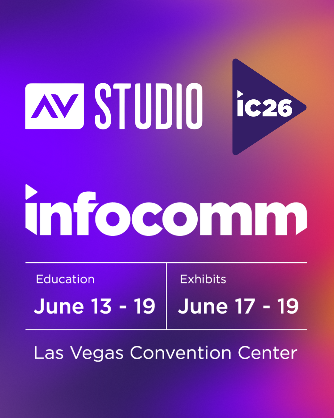 InfoComm 2026 Registration Is Now Open - Join AVstudio